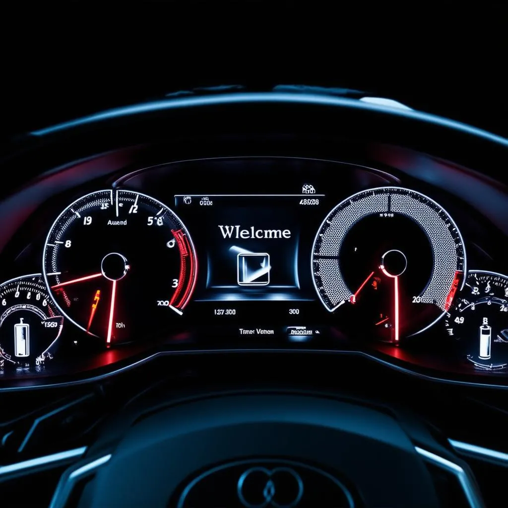 Customized Audi dashboard